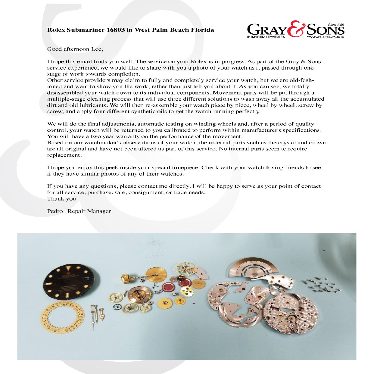 repairs Luxury Watch and Jewelry Market