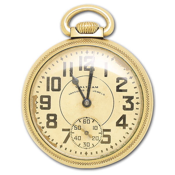 Waltham pocket watch 10k gold fill 50mm Manual watch