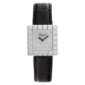 Chopard Ice Cube 127407-1003 18k Silver diamond dial 25mm Quartz watch