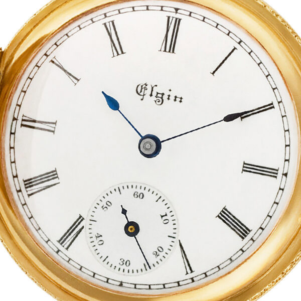 Elgin    N/A 563174 14k White dial 34mm Manual watch