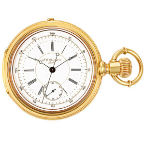 Grandjean pocket watch 1833 18k White dial 55mm Manual watch