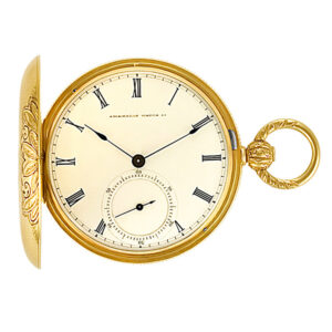 American pocket watch 15045 18k White dial 44mm Manual watch