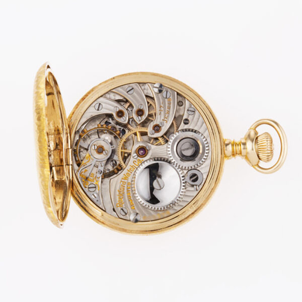 Rockford pocket watch  14k white porcelain dial 33mm Manual watch