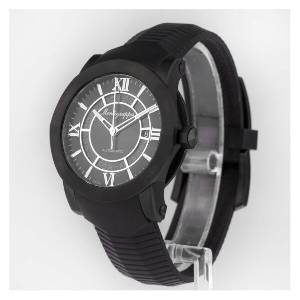 Montegrappa Skeleton Date matte black pvd 42mm auto watch