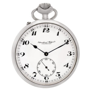 IWC pocket watch 564727 Stainless Steel White dial 55mm Manual watch