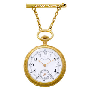 Vacheron Constantin pocket watch 185030 CASE 18k white porcelain dial 31mm Manua