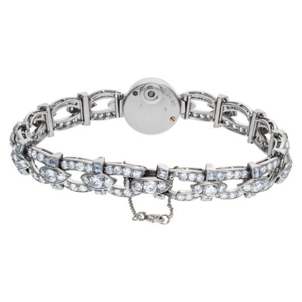 Cartier Ladies Cocktail 92826 Platinum Bracelet 4.50 cts Diamond Manual Wind