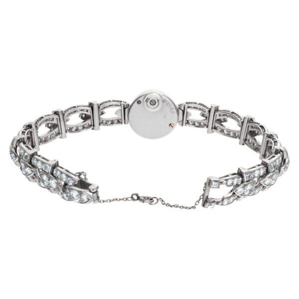 Cartier Ladies Cocktail 92826 Platinum Bracelet 4.50 cts Diamond Manual Wind