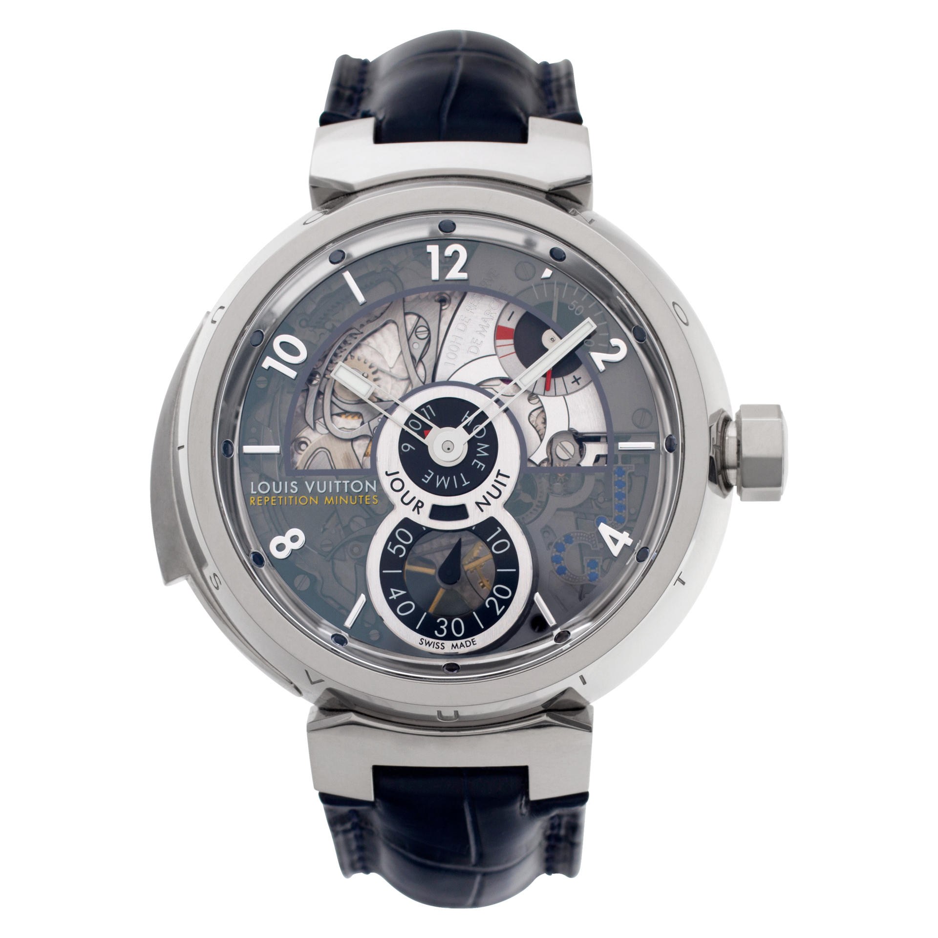 Louis Vuitton Tambour LV 40 White Gold Watch