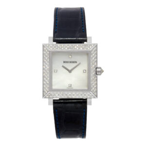 Boucheron Pyramid Classic AJ410364 18k WG with Mother of Pearl dial 30mm