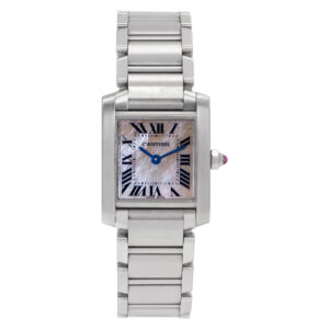 Cartier Tank Francaise W51028Q3 Stainless Steel Mother of Pearl dial 20mm Quartz