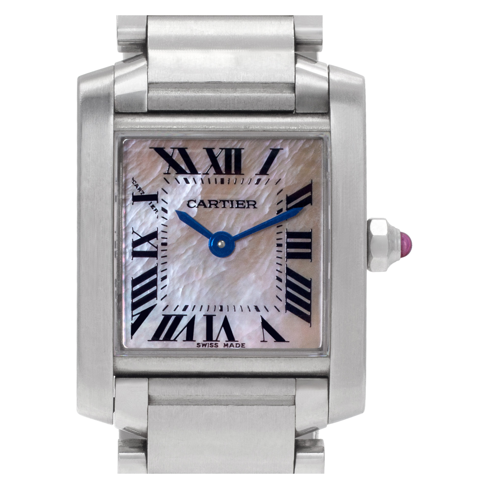 Cartier Tank Francaise W51028Q3 Stainless Steel Mother of Pearl