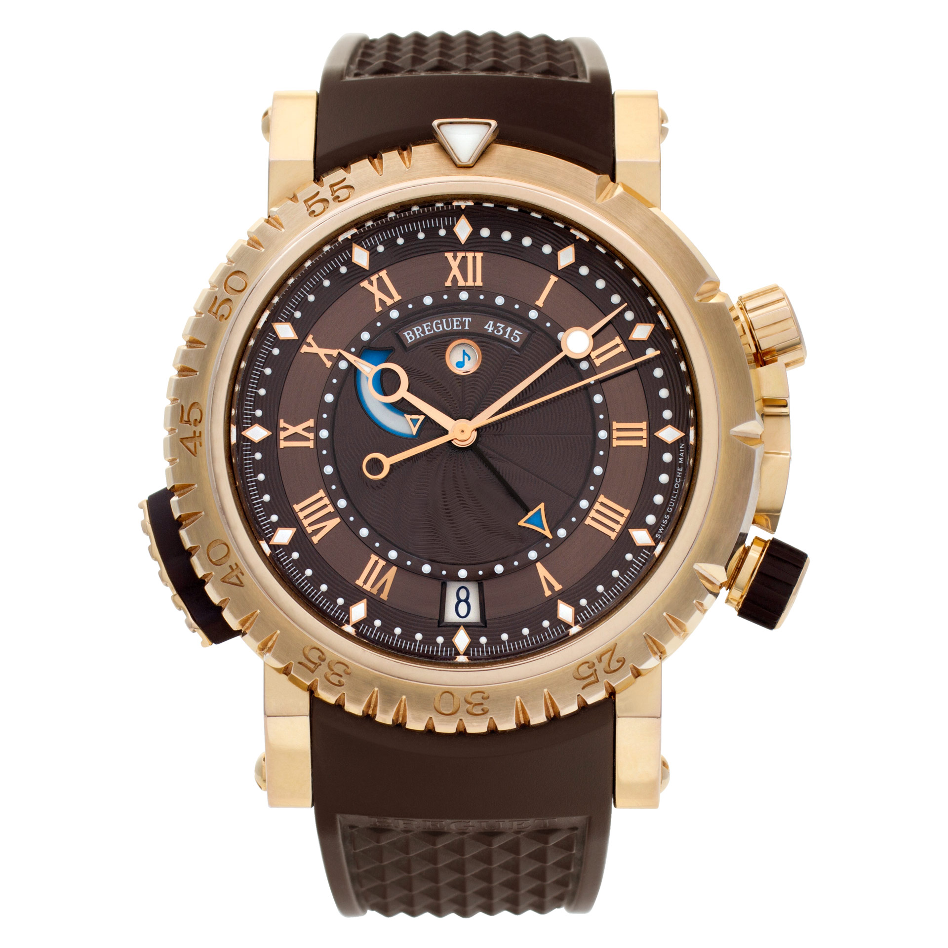 Breguet Marine Royale 5847 18k rose gold Chocolate dial 46mm