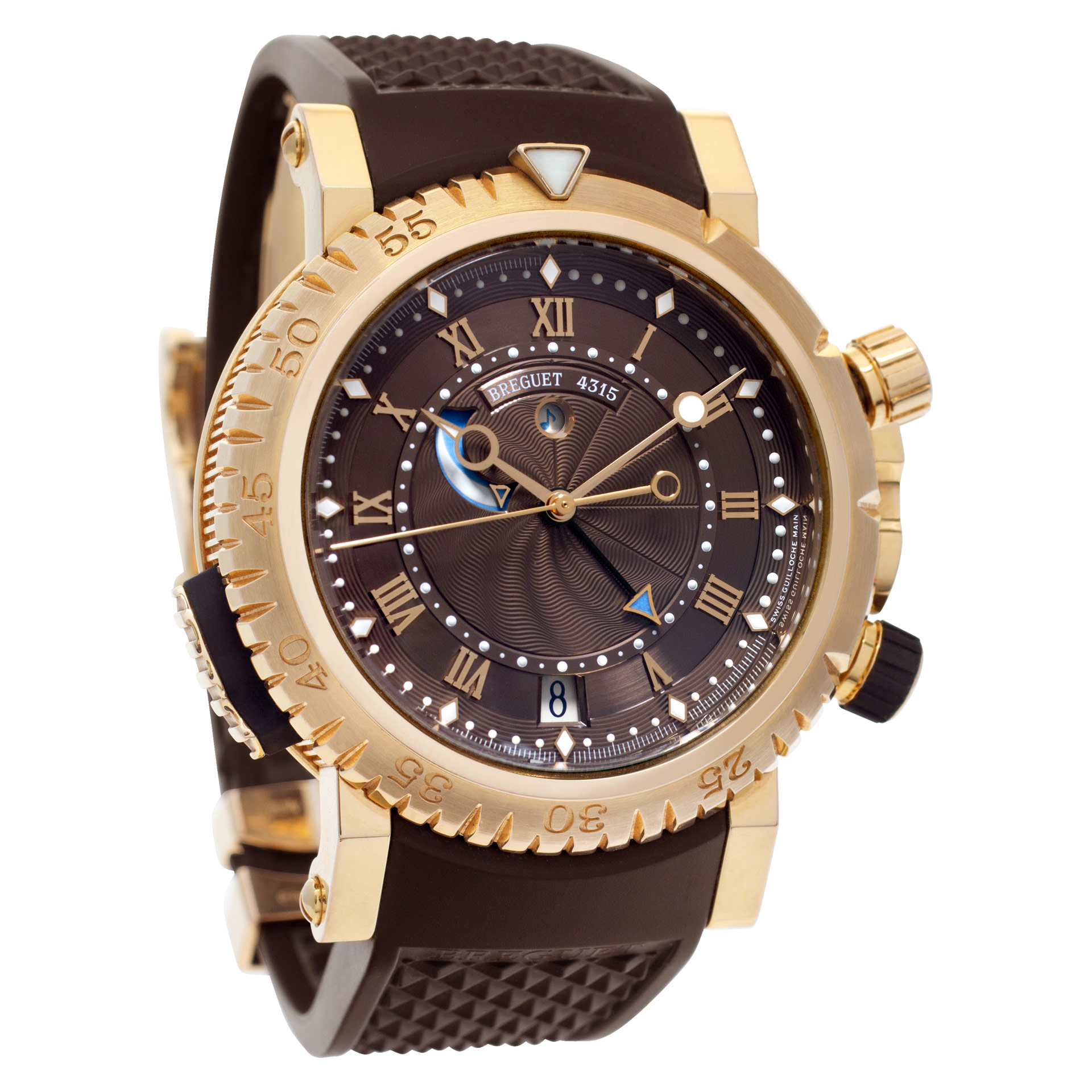 Breguet Marine Royale 5847 18k rose gold Chocolate dial 46mm