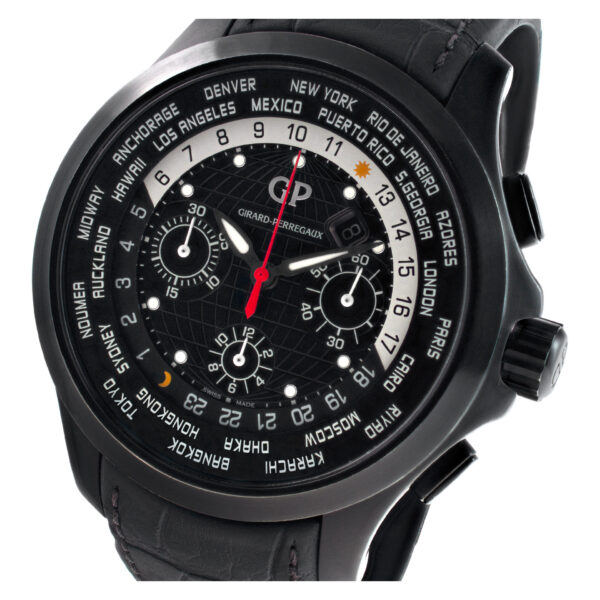 Girard Perregaux Traveller 49700-21-631 BB6C Titanium Black dial 44mm Automatic