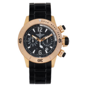 Jaeger LeCoultre Diving Chronograph Q1862740 18k rose gold Black dial 44mm Autom