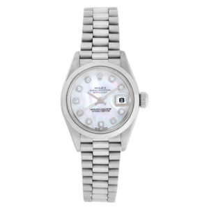 Rolex Datejust 69166 Platinum Mother of Pearl dial 26mm Automatic watch