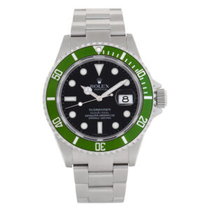 Rolex Submariner Kermit "Lime" 16610LV Stainless Steel Black dial 40mm Automatic