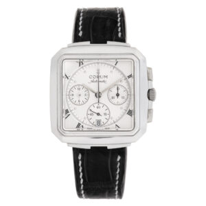 Corum Square Chronograph 296.121.70 Platinum Silver dial 35.5mm Automatic watch