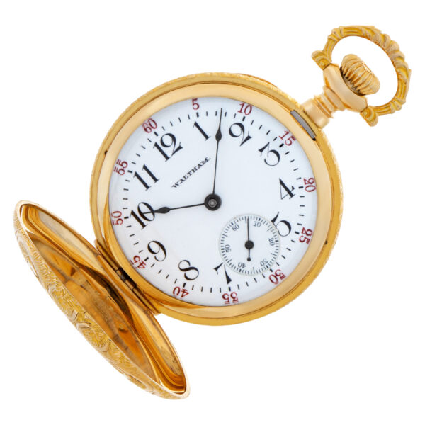 Waltham pocket watch 5024935 14k White dial 30mm watch