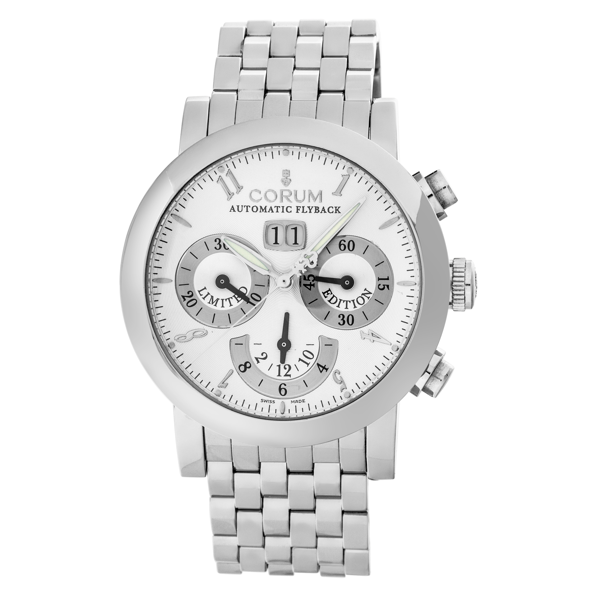 Corum Flyback Chrono 996.201.20 Stainless Steel White dial 42mm