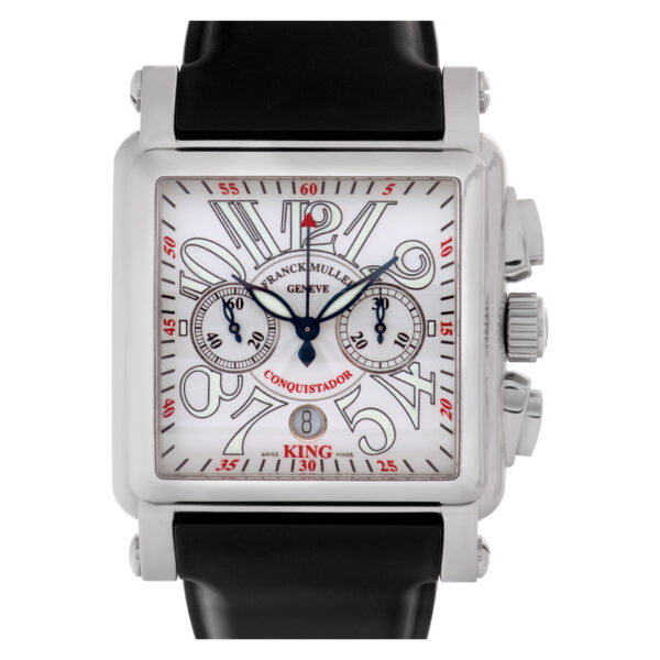 Franck Muller Conquistador 10000 K CC Stainless Steel White dial 44mm Automatic