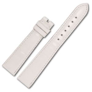 Bvlgari white leather strap 18 x 14