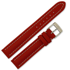 Breitling red stitch padded nylon strap (15x14)