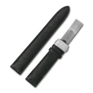 Tissot black ostrich strap (18x16)