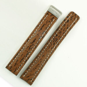 Breitling brown sharkskin strap (15x14)