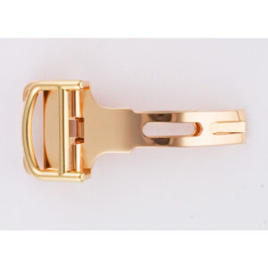 Deployant buckle in 18k rose gold. Fits Cartier Pasha, Santos Dumont.