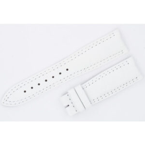 Jaeger LeCoultre white alligator strap with double stiching (20x16)