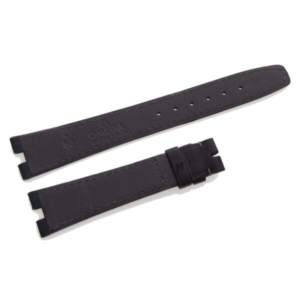 Omega black calf skin strap (18x14)