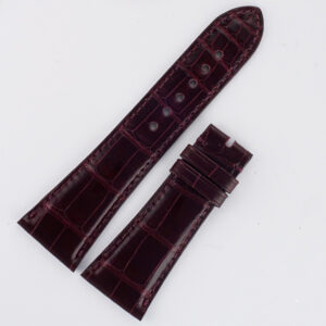 Cartier for lds Divan bordeaux alligator strap (24x19) 4 1/8" & 2.5" long