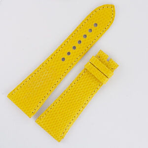 Cartier yellow lizard strap for lds Divan (24x19) 4 1/8" & 3" long