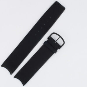 Omega black leather strap (20x20)