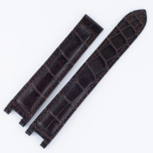 Cartier Pasha dark brown Alligator strap (18x16) for deployant buckle