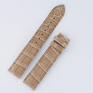 Cartier Tank Solo Beige Alligator Strap (17.75x16) for Tang Buckle.