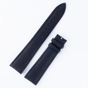 Blancpain matt black calf strap (20x15) by buckle 3"short piece length 4.5" long piece