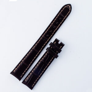 Patek Philippe Ladies matt dark brown alligator strap 14mm x 12mm long end 4" & short 2.5" for tang