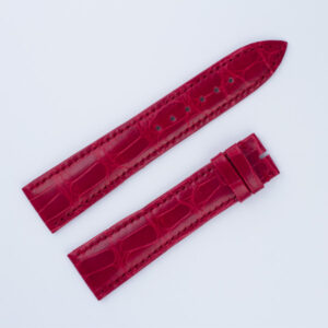 Piaget shiny red alligator strap (21x18)