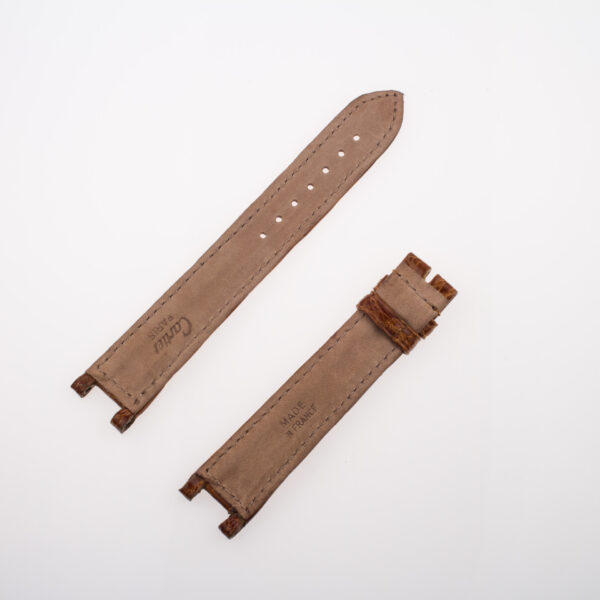 Cartier brown alligator leather strap (17 x 16mm)