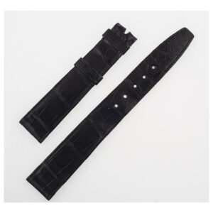 Piaget black shiny alligator strap (16mm x 13.5mm)