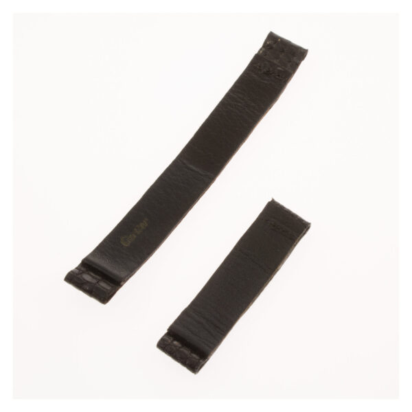 Cartier black lizard strap for deployant buckle 9x9mm