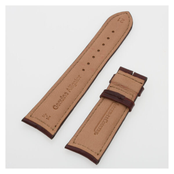 Jaeger-LeCoultre matte brown alligator strap (21x18)