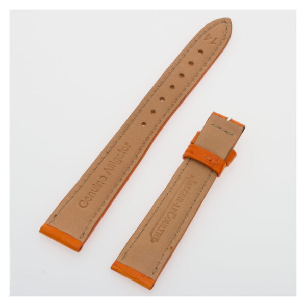 Jaeger-LeCoultre orange matte alligator strap (14x12)