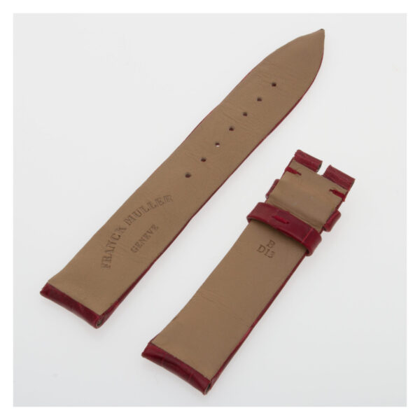 Franck Muller burgundy alligator strap (17 x 16)