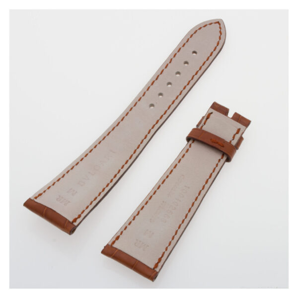 Bvlgari brown alligator strap (20.5 x 15.5)