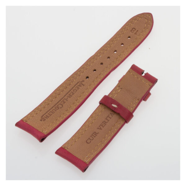 Jaeger-LeCoultre red calfskin strap with white stitch (18x16)