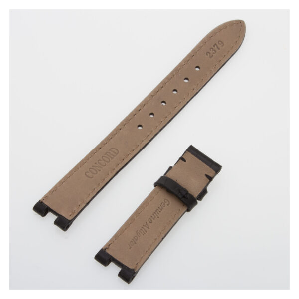 Concord black shiny alligator strap (15.5 x 14.5)